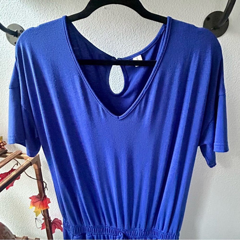 Elegant Royal Blue Jumpsuit, size Medium - Picture 8 of 13